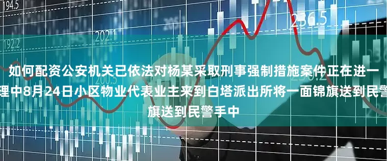 如何配资公安机关已依法对杨某采取刑事强制措施案件正在进一步办理中8月24日小区物业代表业主来到白塔派出所将一面锦旗送到民警手中